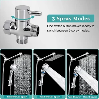 Regendouchekop en handdouche set