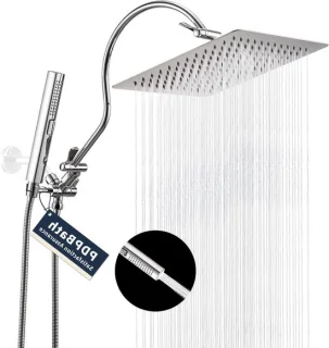 Regendouchekop met handdouche 30 cm chroom