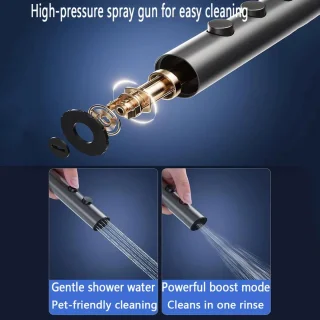 Regendouchekop met handdouche - wandmontageset - chroom
