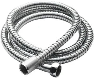 Regendouchekop met slang - 15 cm - zwart