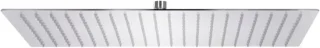 Regendouchekop rechthoekig RVS 50x30 cm zilver