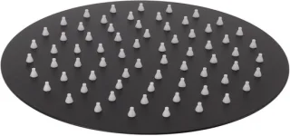 Regendouchekop Rond 20 cm Mat Zwart