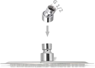 Regendouchekop Rond 20 cm RVS