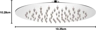 Regendouchekop Rond 20 cm RVS
