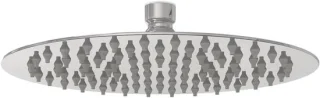 Regendouchekop rond 20 cm zilver