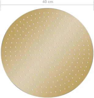 Regendouchekop Rond 40 cm RVS Goud Plafondmontage