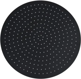 Regendouchekop Rond 50 cm RVS Zwart