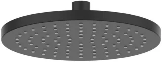 Regendouchekop rond mat zwart 20 cm