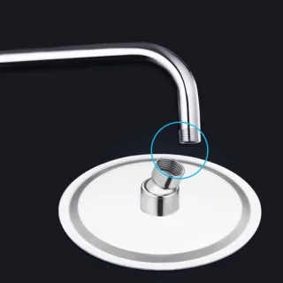 Regendouchekop rond met draaimechanisme 150 mm chroom