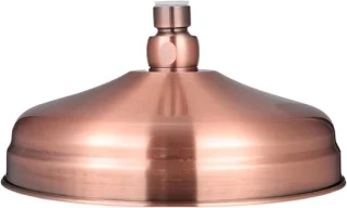 Regendouchekop Ronde 20 cm RVS/Koper
