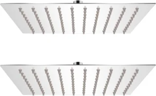 Regendouchekop RVS 20x20 cm zilver