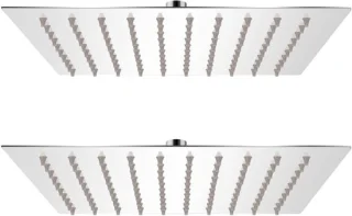 Regendouchekop rvs 20x20cm zilver