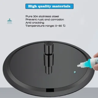 Regendouchekop RVS 30 cm Rond