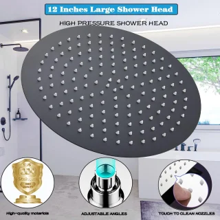 Regendouchekop RVS 30 cm Rond