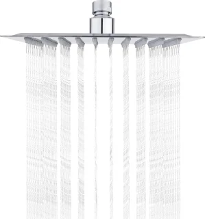 Regendouchekop RVS vierkant 20 cm chroom