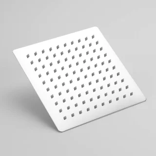 Regendouchekop RVS vierkant 20 cm chroom