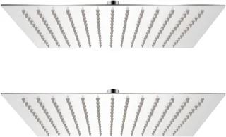 Regendouchekop RVS vierkant 30x30 cm - set 2