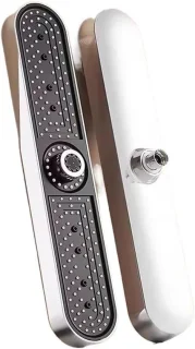 Regendouchekop set 19 inch zilver