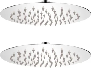 Regendouchekop set 20 cm rond metaal