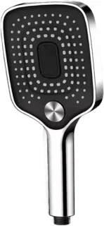 Regendouchekop set 36 cm zilver