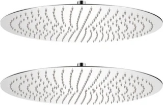 Regendouchekop set roestvrij staal ø 50 cm zilver