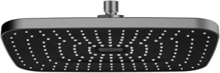 Regendouchekop - top panel kraan - 30 cm - grijs