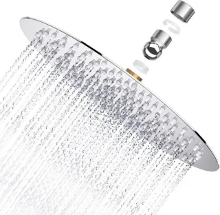 Regendouchekop van roestvrij staal AISI304, 10 inch (25,4 cm)