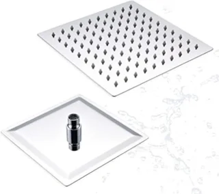 Regendouchekop vierkant 12 inch chroom