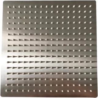 Regendouchekop Vierkant 12 inch Geborsteld Nikkel