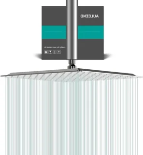 Regendouchekop Vierkant 12 inch - RVS Geborsteld Nikkel