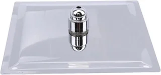 Regendouchekop vierkant 15 cm chroom