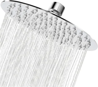 Regendouchekop vierkant 20 cm chroom