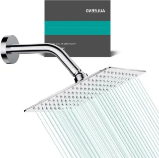 Regendouchekop vierkant 20 cm RVS chroom