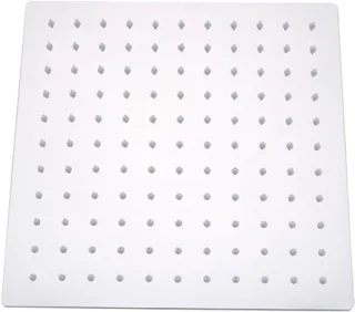 Regendouchekop vierkant 20 cm zilverkleurig