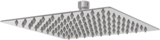 Regendouchekop vierkant 20 x 20 cm zilver