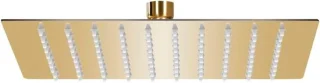Regendouchekop vierkant 20x20 cm goud