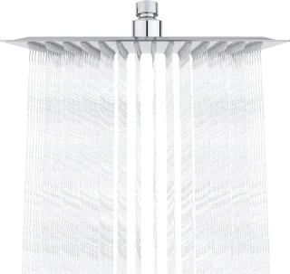 Regendouchekop vierkant 25 cm RVS