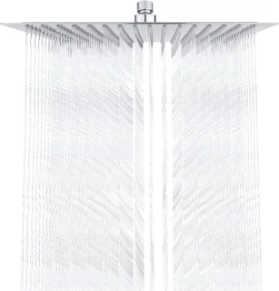 Regendouchekop vierkant 30 cm RVS chroom