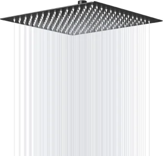 Regendouchekop vierkant 30 cm zwart