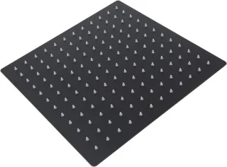 Regendouchekop vierkant 30x30 cm mat zwart