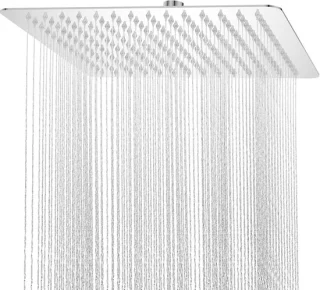 Regendouchekop vierkant 30x30 cm RVS 304