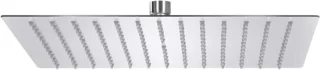 Regendouchekop vierkant 30x30 cm zilver