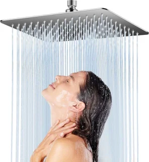 Regendouchekop vierkant 30x30cm (12 inch) rvs