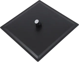 Regendouchekop vierkant 30x30cm mat zwart