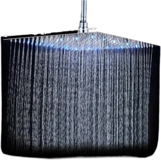 Regendouchekop Vierkant 40 cm Chroom