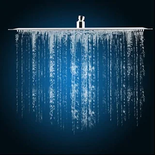 Regendouchekop vierkant 40x40 cm RVS