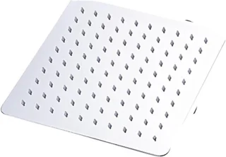 Regendouchekop vierkant 8 inch zilver