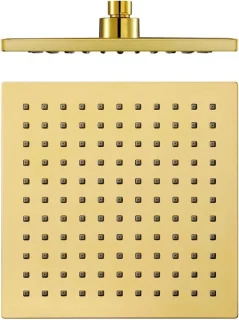 Regendouchekop vierkant 9 inch goud