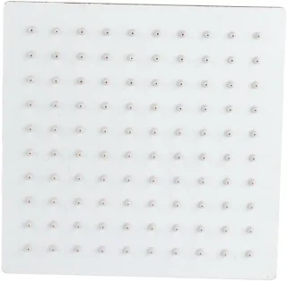 Regendouchekop vierkant - douchekop - 8 inch - zilver