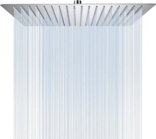 Regendouchekop vierkant inbouw 40 cm geborsteld nikkel